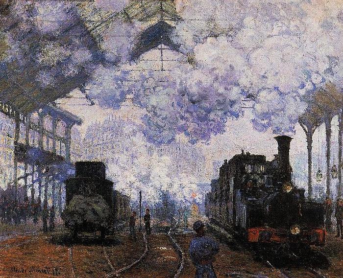 Claude Monet Arrival of a Train china oil painting image